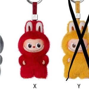 POP MART Vinyl Plush Pendant, Pin for Love Labubu, X